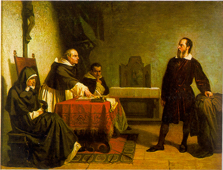 Galileo Galilei před inkvizicí